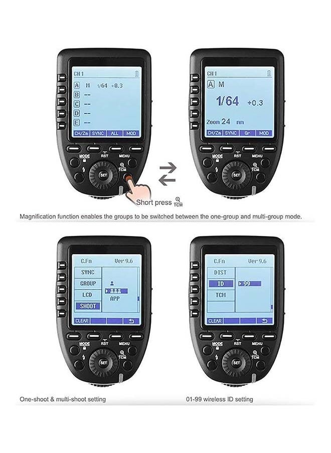 مشغل فلاش لاسلكي Godox Xpro-P TTL مع سرعة 1/8000 ثانية HSS، 5 مجموعات 4 أزرار وظيفية لكاميرات Pentax K-1 و645Z وK70 وK50 وKP وK-S2 وK-3 II الرقمية - pzsku/ZC5FC6B54340CB5848ECCZ/45/_/1732688034/5c2c6e2f-93b1-4cb8-8051-92ff09170a02