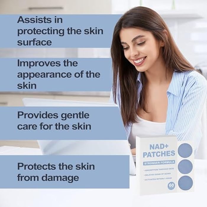 Rulinal NAD Patches for Women | 60 Count | NAD+ Patch for Anti-Aging and Wellness Support | with CoQ10, Nicotinamide, Vitamin C, Biotin | 60 Day Supply (1) - Image 4