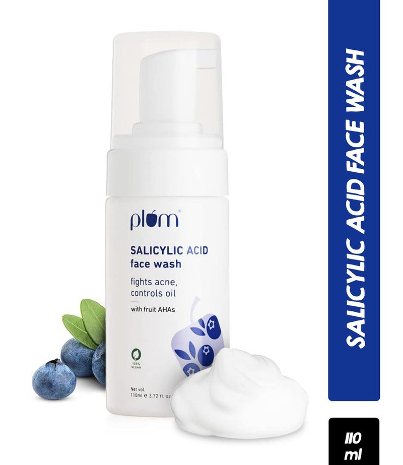 Plum 1% Encapsulated Salicylic Acid Foaming Face Wash - 110ml - Image 1