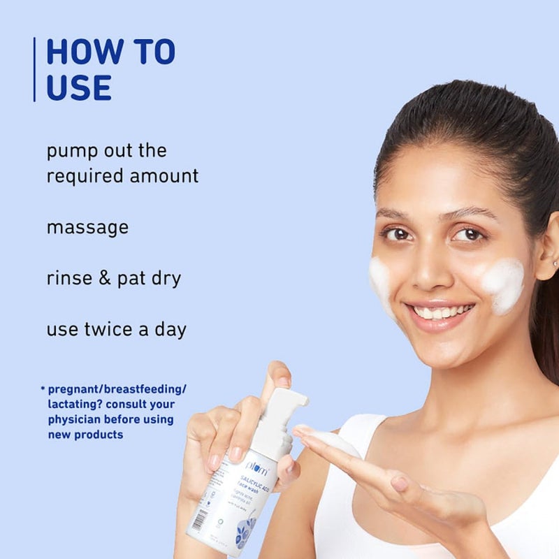 Plum 1% Encapsulated Salicylic Acid Foaming Face Wash - 110ml - Image 5