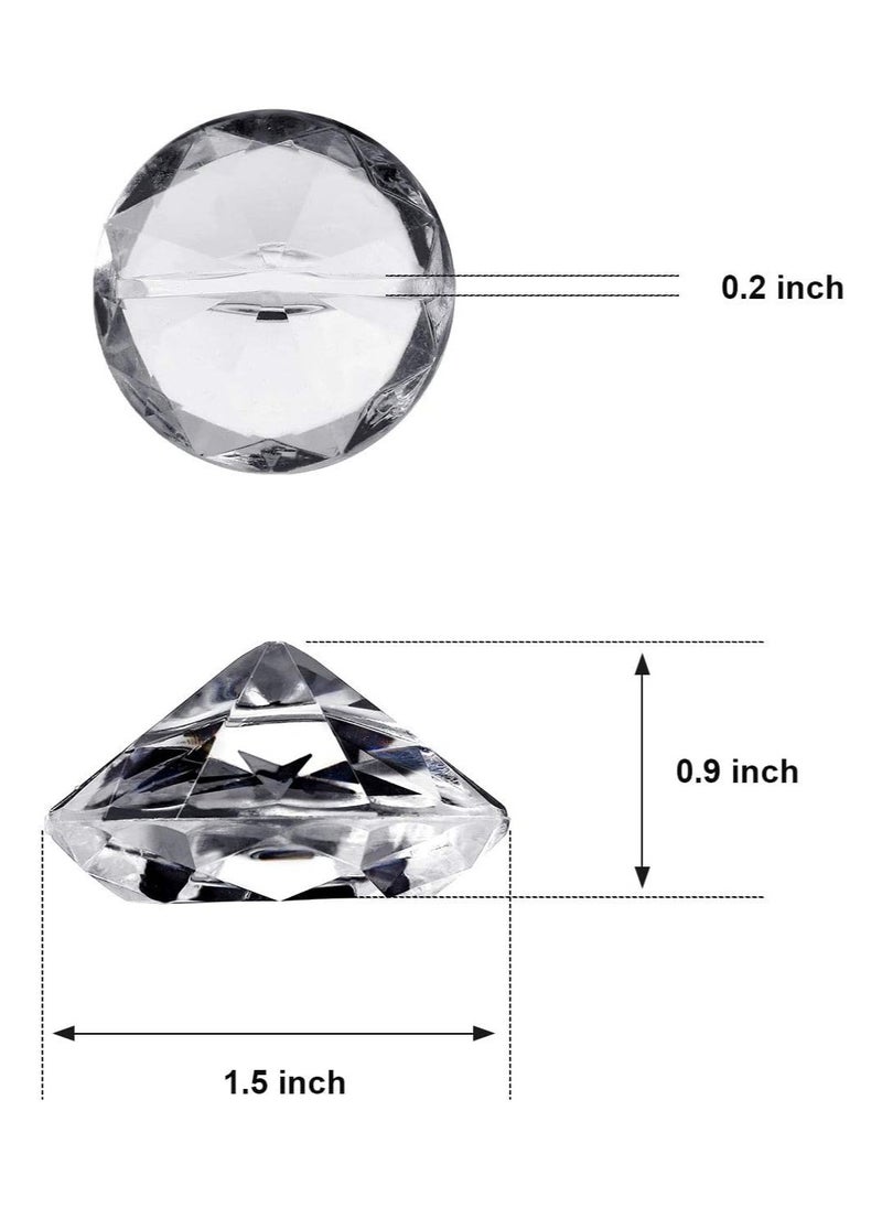Generic 20 Pack Clear Diamond Place Card Holders Stands, Acrylic Crystal Table Card Stands for Wedding, Party Decoration, Baby Shower, Table Decoration  - Image 3