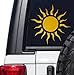BizBugs Tribal Sun Yellow Vinyl Decal Sticker 55 x 55 for Cars Trucks Jeep SUVs Vans Laptops Walls Glass Metal - Image 2