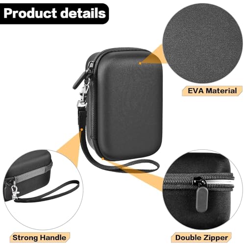 Grapsa Digital Camera Case Compatible with Duluvulu for Oiadek for Zostuic for TEBNGIHNM for Canon G7 X Mark III/II 4K Vlogging Camera. Storage Holder Bag for Canon PowerShot (Box Only) - Grey Inner - Image 3
