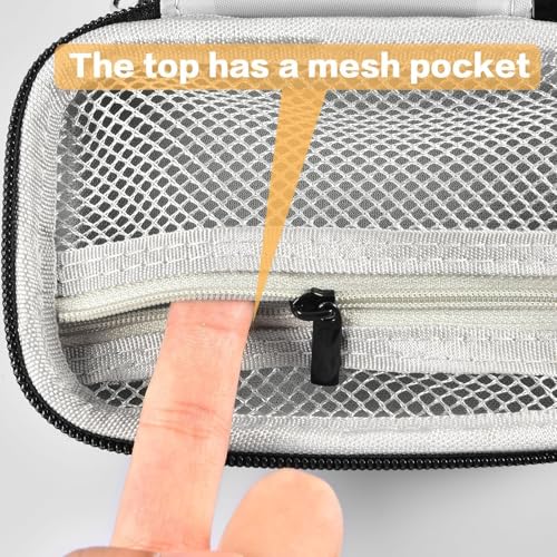 Grapsa Digital Camera Case Compatible with Duluvulu for Oiadek for Zostuic for TEBNGIHNM for Canon G7 X Mark III/II 4K Vlogging Camera. Storage Holder Bag for Canon PowerShot (Box Only) - Grey Inner - Image 4