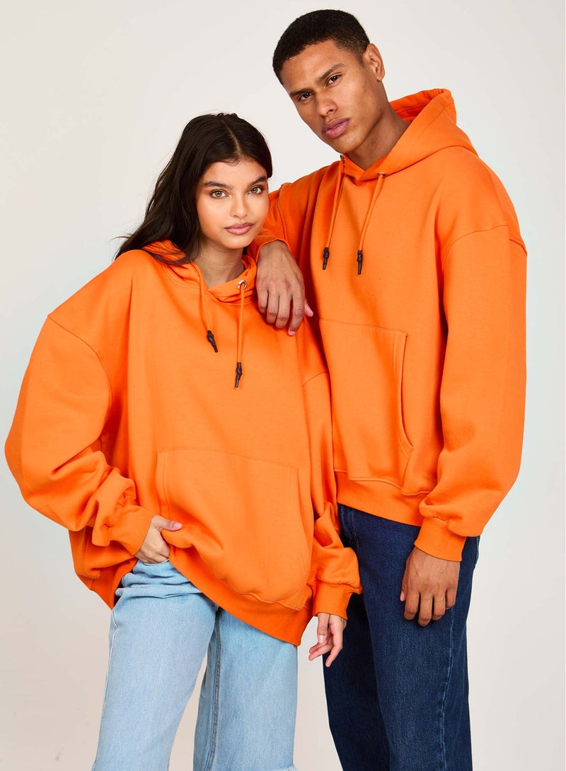 Premoda Unisex Sweat Shirt Loose Fit Orange - Image 1