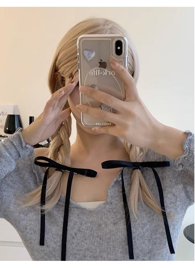 Tobeffect - Hair Bows For Women Bow Hair Clips Cute Hair Ribbons With Long Tails Girls Ribbon Bows For Hair Bowknot Barrettes Tassel Hair Bow Clips 6Pcs Fashion Hair Accessories For Women - Image 1