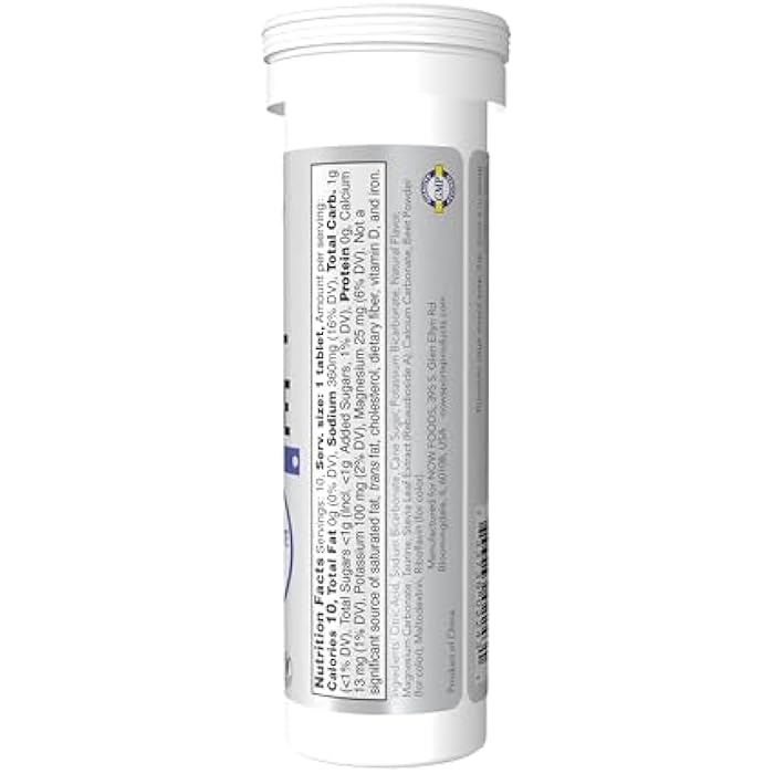 now Sports Nutrition, Effervescent Effer-Hydrate, Electrolyte Supplement, Recovery*, Orange Strawberry, 10 Tablets - Image 2