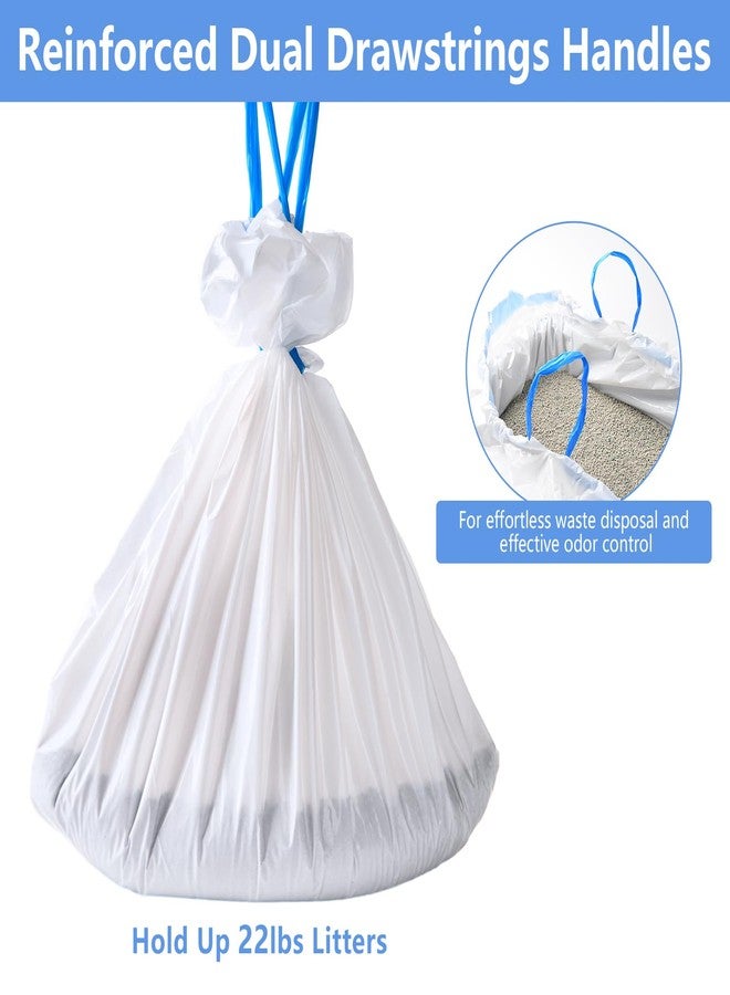 بيلينلين أكياس رمل القطط من بيلينلين، 25 كيسًا، كبيرة الحجم (37 × 19 بوصة)، مزودة برباط سحب، سميكة للغاية، مصممة لصناديق فضلات القطط، شديدة التحمل لسهولة التنظيف. - Image 3
