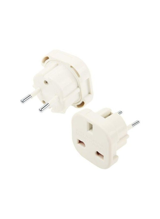 مقبس طاقة سفر عالمي من قابس المملكة المتحدة إلى قابس الاتحاد الأوروبي عدد 2