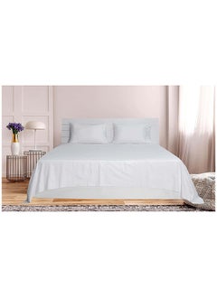 Hotel Collection HOTEL COLLECTION WHITE King Flat Sheet with 2 Pillow Cases 240x260 cm  - Image 1