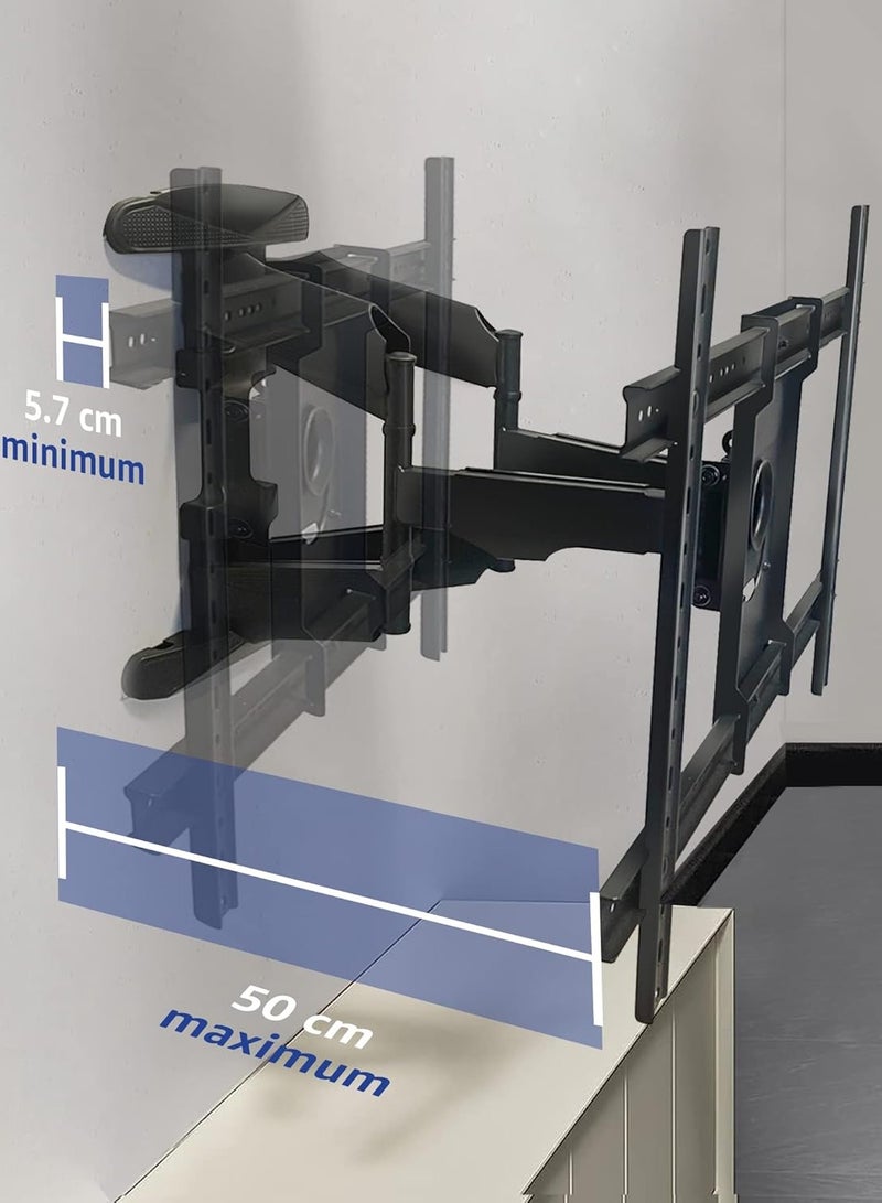 ELTRAZONE Tilting and Swivelling TV Wall Mount for Curved, Flat TVs and Monitors VESA 400 x 600 Max (32-75 Inches) 50 kg Max - TV Mount, Tilt, Swivel - Image 4