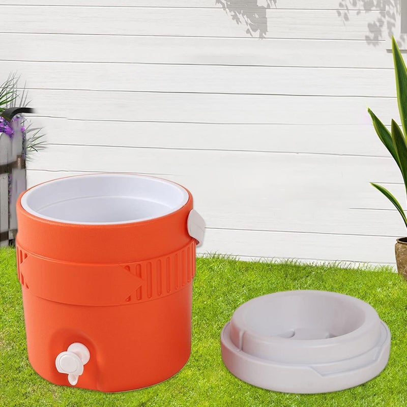 Orange Portable Water Cooler Dispenser Compact Beverage Thermal Storage Server - Image 4