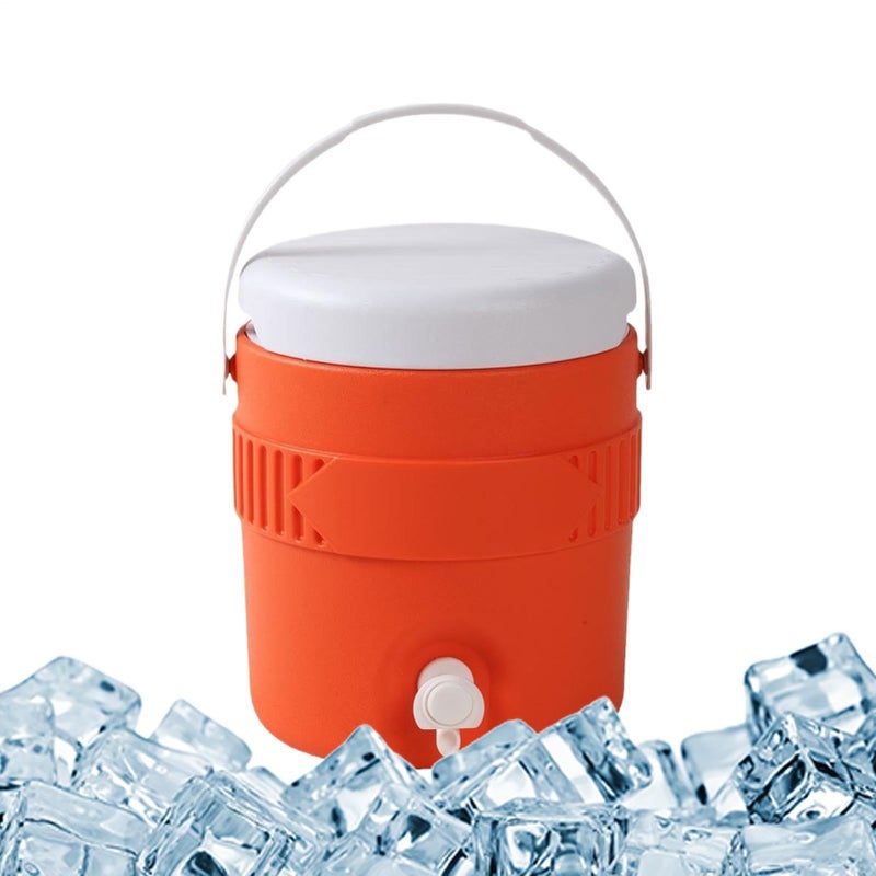 Orange Portable Water Cooler Dispenser Compact Beverage Thermal Storage Server - Image 2