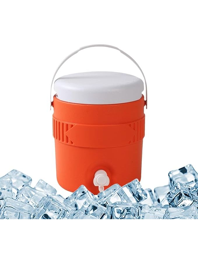 Orange Portable Water Cooler Dispenser Compact Beverage Thermal Storage Server - Image 1
