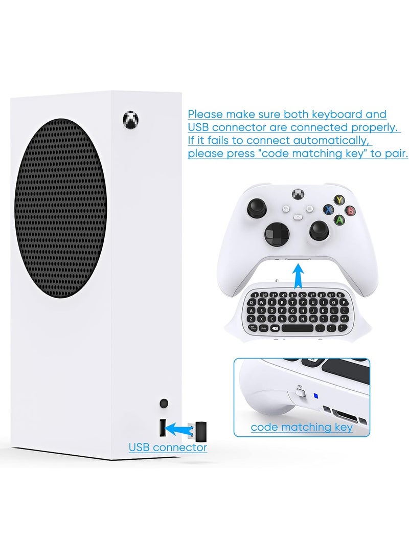لوحة مفاتيح تحكم Xbox Series X/S، لوحة مفاتيح صغيرة QWERTY بتردد 2.4 جيجاهرتز، مع صوت. - Image 3