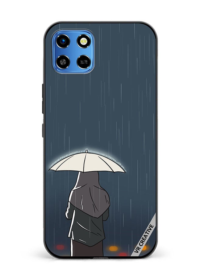 VR CREATIVE Protective Case Cover For Infinix Smart 6 HD Rainy Days Design Multicolour - Image 1