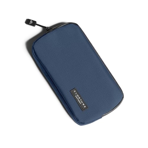 ALMSTHRE Ride Wallet 7”x4” - Cosmic Blue | Waterproof Cycling Wallet for Phone, Cards & Essentials | Durable Ripstop Nylon – Fits Most Phones & Passports | Secure Storage for Biking & Travel - Image 1