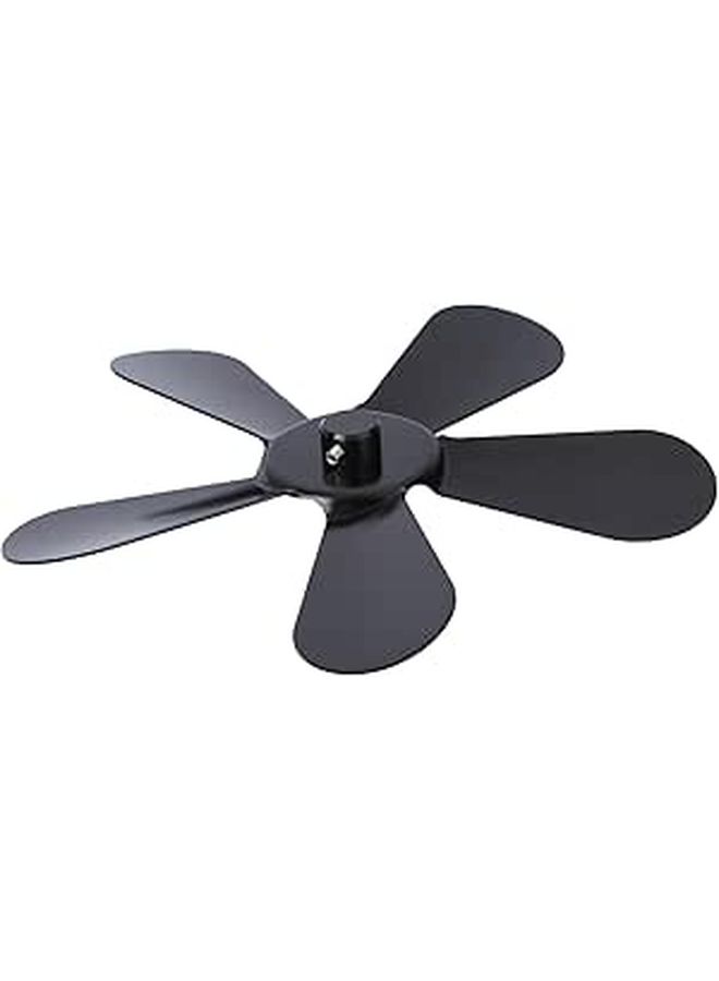 Heat Powered Fireplace Fan Black For Efficient Heat Distribution No Electricity Needed - Image 1