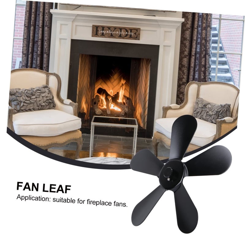 Heat Powered Fireplace Fan Black For Efficient Heat Distribution No Electricity Needed - Image 4