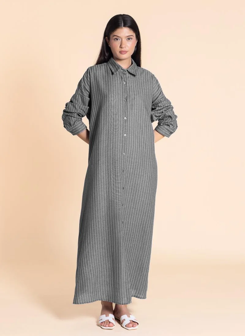 شايبس MAXI COMFORT SHIRT DRESS