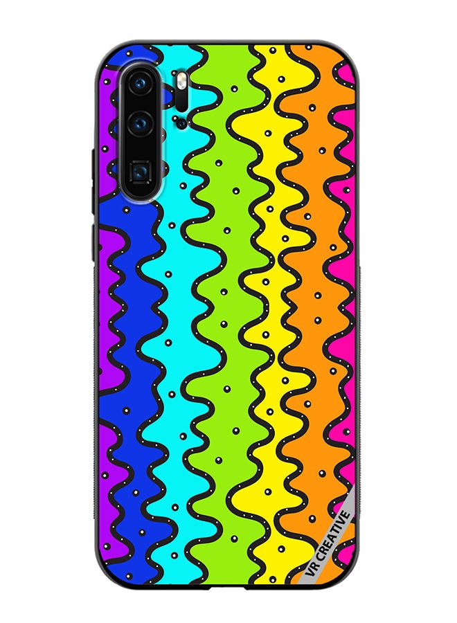 VR CREATIVE Protective Case Cover For Huawei P30 Pro Color Strip Design Multicolour - Image 1
