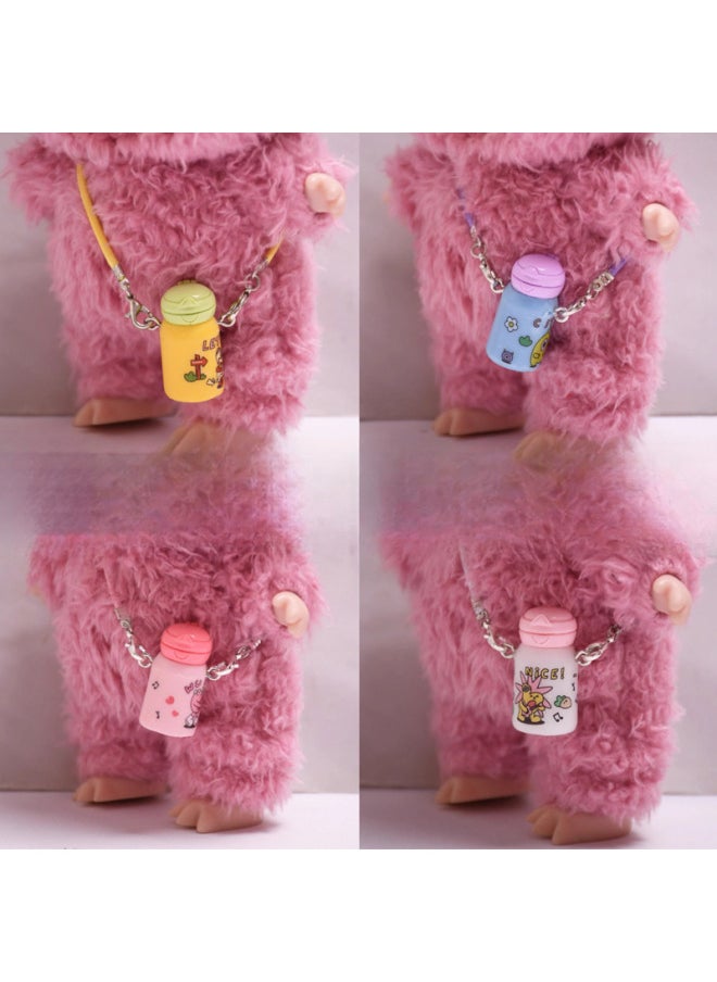 The First And Second Generation Labubu Sit Party Baby Clothes Accessories Small Cup Satchel 17cm Blind Box Cloth Clothes Accessories-Specifications:The First And Second Generation Labubu Baby Cloth Accessories And Cloth Accessories [doll Not Included]-Color:Dark Green Thermos Cup [buy One Get One Free  - Image 2