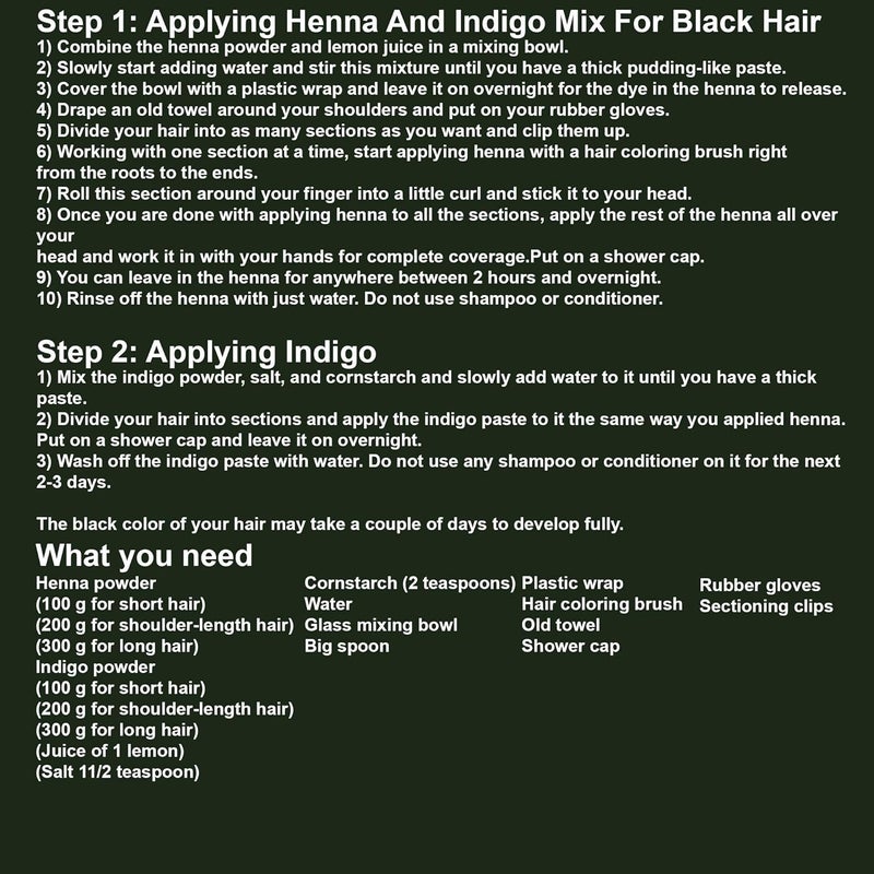 Hollywood Secrets Organic Indigo Powder Hair Color 100gm - Image 5