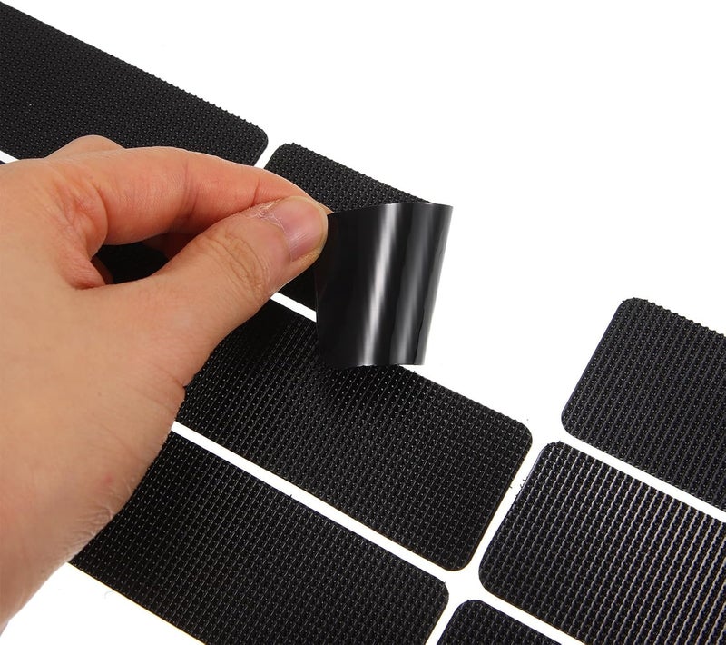 18 Pairs Car Floor Mat Carpet Anti-Slip Stickers 80mm X 32mm Double-Sided Adhesive Retainer Pads High Temperature Resistant for Vehicle Interior Carpet Fixing - Image 4