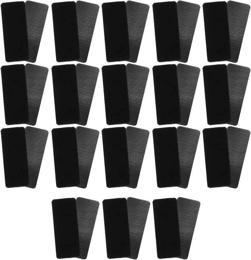 18 Pairs Car Floor Mat Carpet Anti-Slip Stickers 80mm X 32mm Double-Sided Adhesive Retainer Pads High Temperature Resistant for Vehicle Interior Carpet Fixing - Image 1