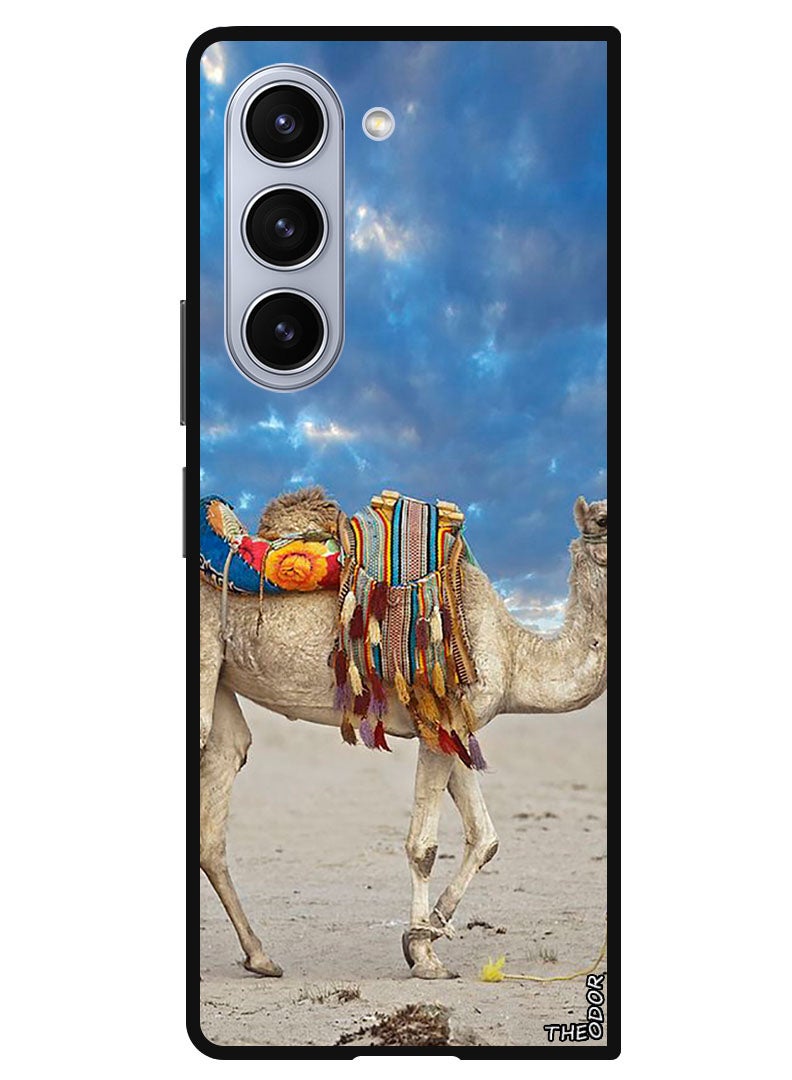 Theodor Protective Case Anti Scratch Shock Proof Bumper Cover For Samsung Galaxy Z Fold 6 Camel - Image 1