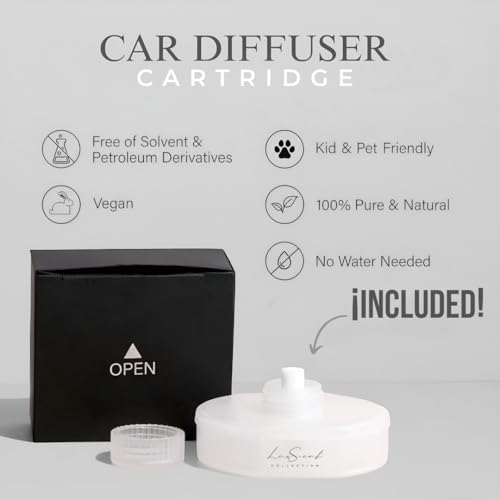 LUXSCENT COLLECTION Smart Car Diffuser with 20ML Scent Oil Included - Car Air Freshener - Aromatherapy Diffuser - Portable, Compact, Cordless and Quiet Device - Deluxe Car Diffuser Luxscent Collection - Image 5