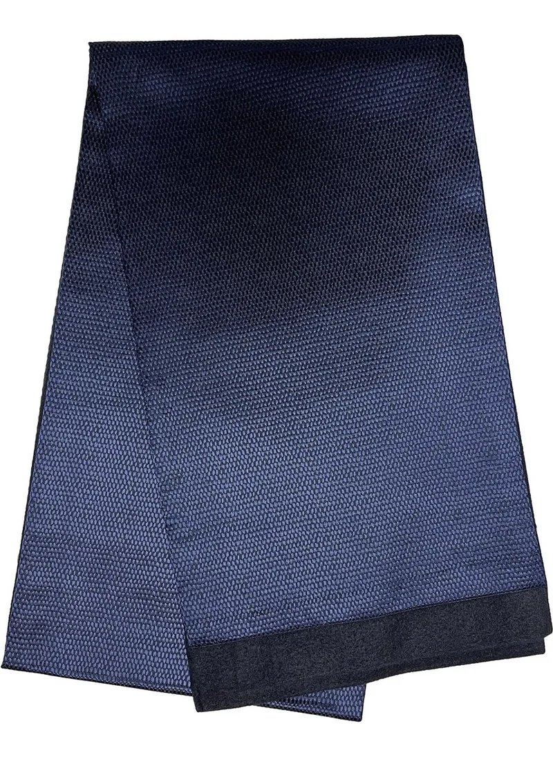 Bie'S Gift Striped Patterned Satin Thin Cashmere Textured Warm Soft Winter Scarf