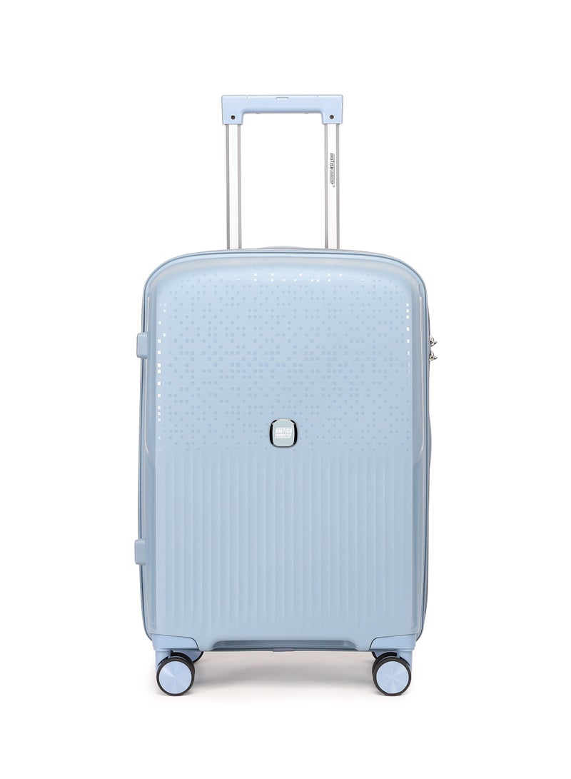 السياحية البريطانية حقيبة سفر بريتش توريستر ذات الجوانب الصلبة، صغيرة الحجم، مقاس 20 بوصة - رمادية زرقاء - Image 1