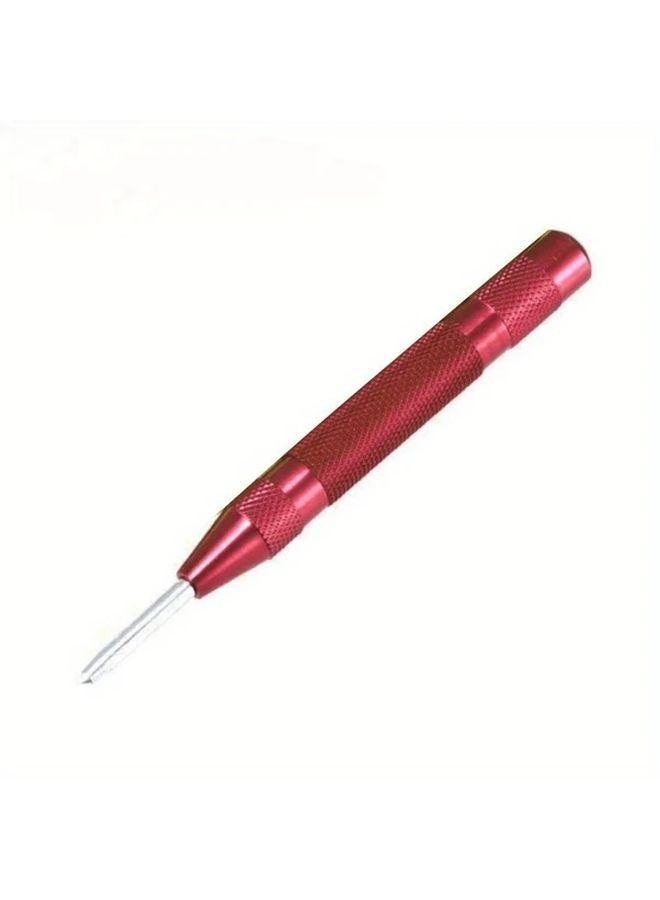 Heavy Duty Automatic Center Punch Tool Red Adjustable Spring For Precision Hole - Image 1