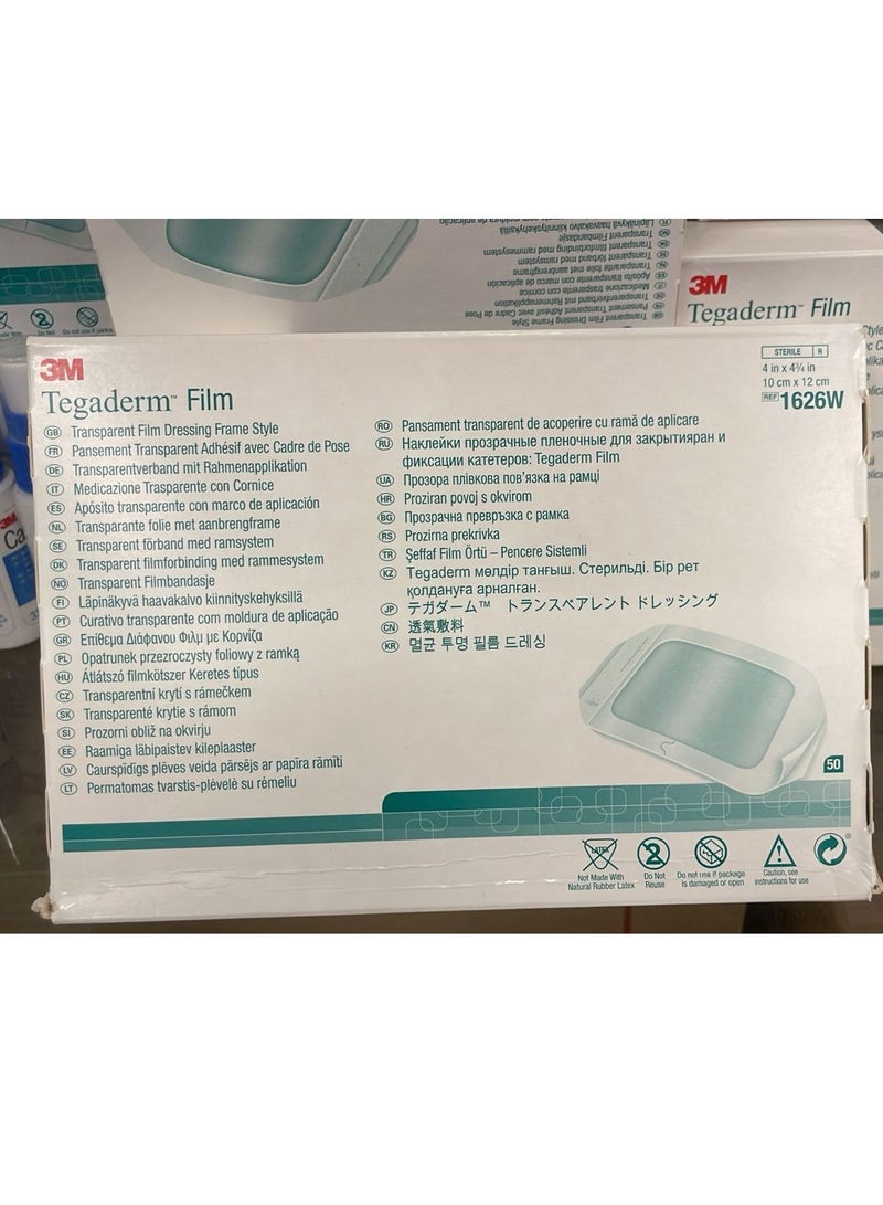 ثري ام عبوة مكونة من 50 لصق بلاستر شفاف تيجاديرم ضد الماء مقاس 10 فى 12سم 1626W - Image 3