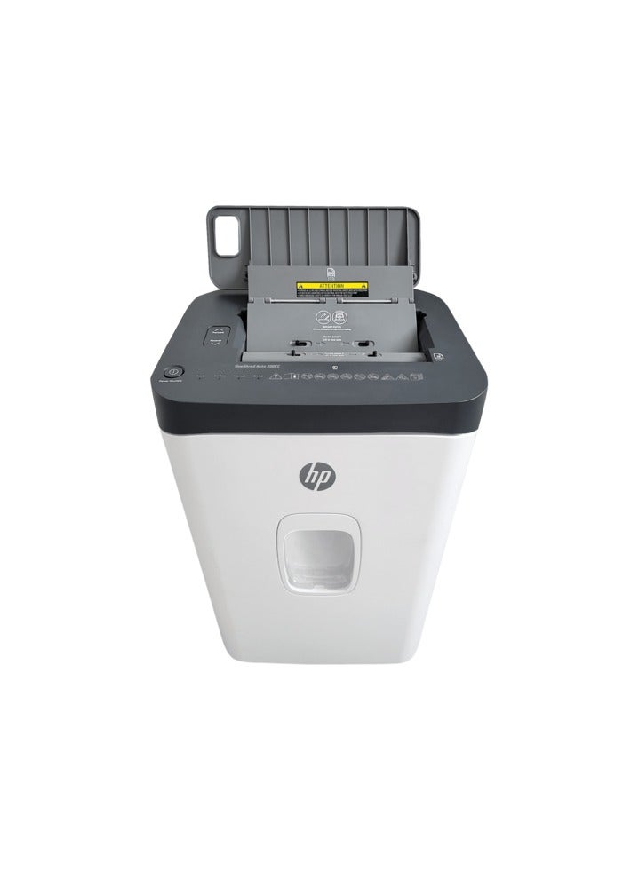 HP آلة تمزيق الورق المكتبي OneShred أوتوماتيكية 200CC، أمان P-4، قطع متقاطع، 200 ورقة، سلة 28 لتر - 2819 - Image 3