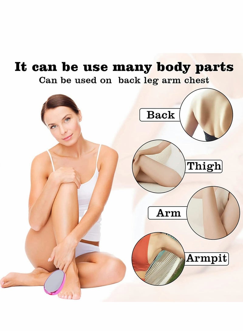 KASTWAVE 2022 Crystal Hair Eraser, Magic Crystal Hair Remover, Painless Hair Removal Stone & Skin Exfoliator Tool for Men Women - Image 3