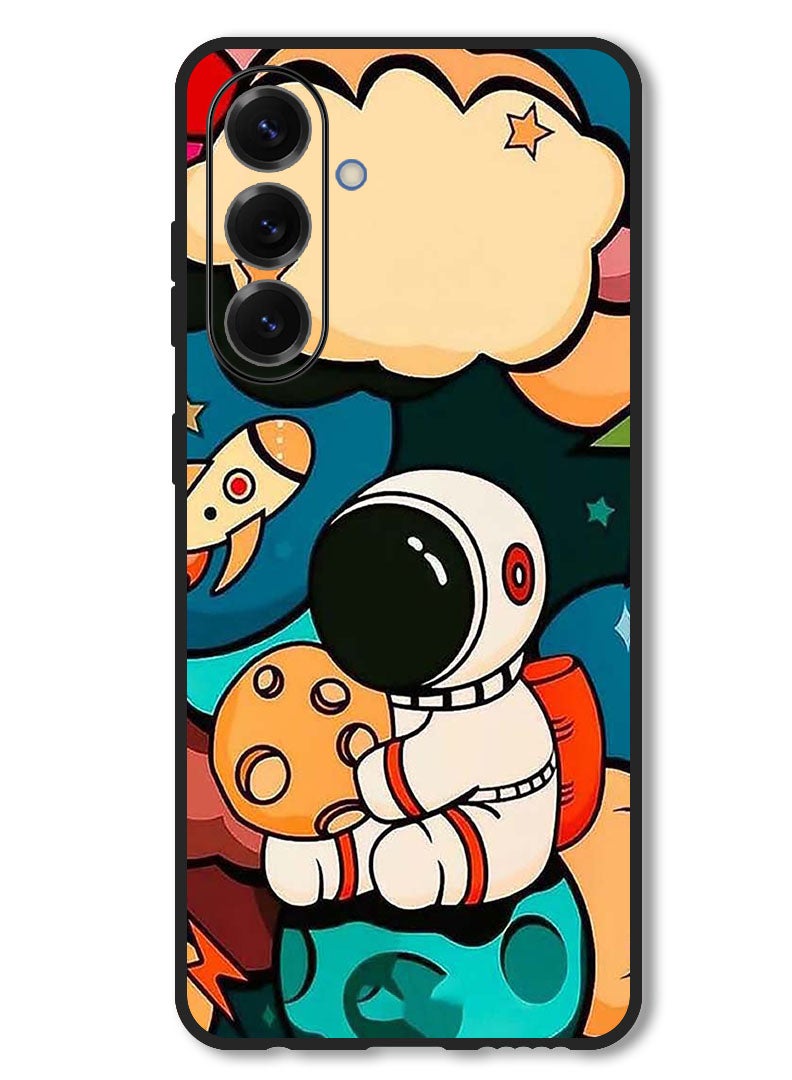 Theodor Case Compatible with Samsung Galaxy F56 6.74 Inch Protection Shockproof Bumper Cover Astronaut Cheese - Image 1