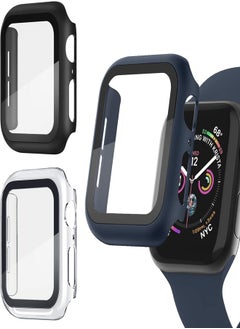 Recoppa Recoppa [3 Pack] Apple Watch case with Screen Protector for Apple Watch 44mm Series 6/5/4/SE, Full Hard Cover Ultra-Thin Bumper HD Clear Protective Film Scratch Resistant for Women Men iWatch 