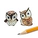 ChangThai Design Tiny 1 Brown Owl Turn Head 1 Look Sideway Miniature Hand Made Painted Ceramic Owls Owlet Nocturnal Birds Cute Porcelain Animal Decorative Figure Collectible Figurines Dcor Gifts - Image 3