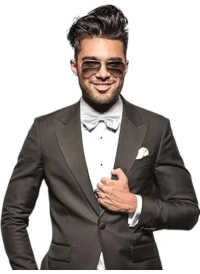 Tezzgelsin Men's Solid Color Satin Bow Tie
