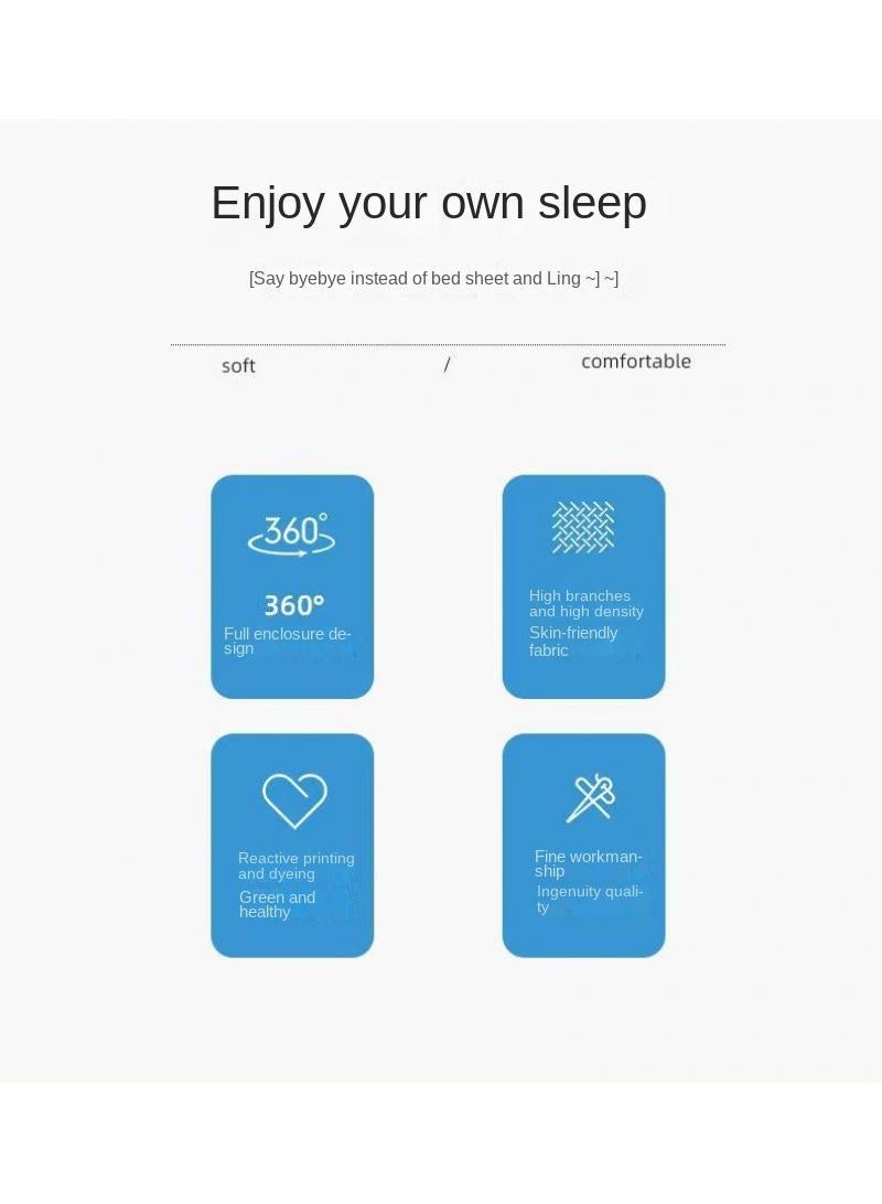 Y&D 3-Piece Marble Patterned Bed Sheets Mattresses Breathable Mattress Cover  - Image 4