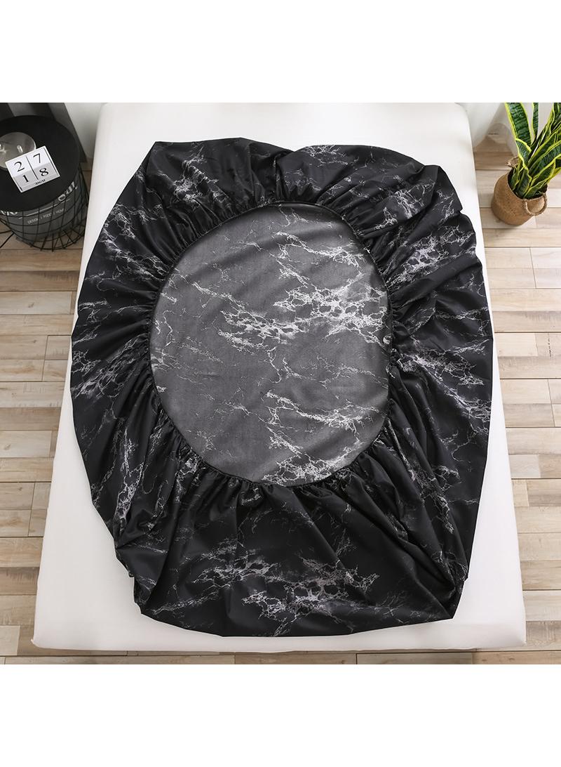Y&D 3-Piece Marble Patterned Bed Sheets Mattresses Breathable Mattress Cover  - Image 2
