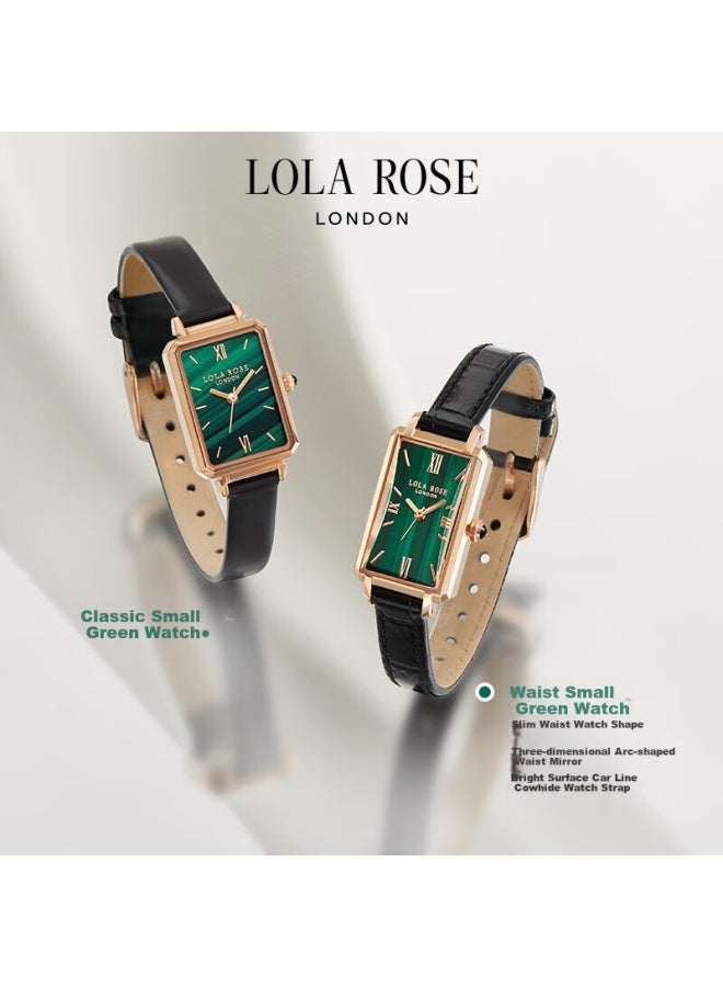 LOLA ROSE ساعة لولا روز نحيفة الخصر صغيرة خضراء للنساء، الطلاب، هدية عيد ميلاد متعددة الاستخدامات، هدية رأس السنة لصديقة أو زوجة - Image 5