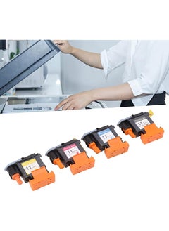 Sorandy 4 Pcs Printhead Printer Print Head Magenta Black Cyan Yellow Printhead Replacement Compatible With Designjet 100 110 111 500 510 800 813 850 Replacement Accessories  - Image 5