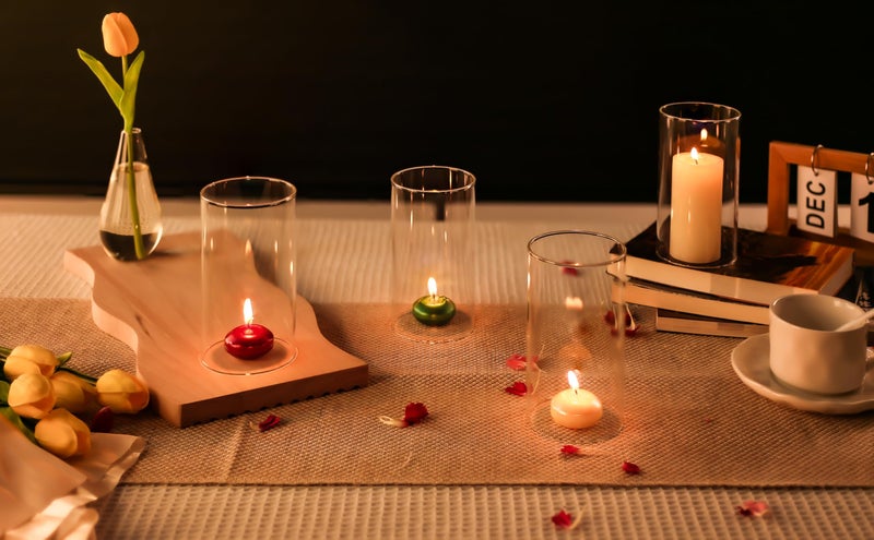 CYS EXCEL 2 PCS (H:6" D:3") Open Ended Clear Glass Hurricane Candleholder Tube Lamp Shade Open Flame Candlestick Holder Chimney Tube Cover Bottomless Cylinder - Image 5