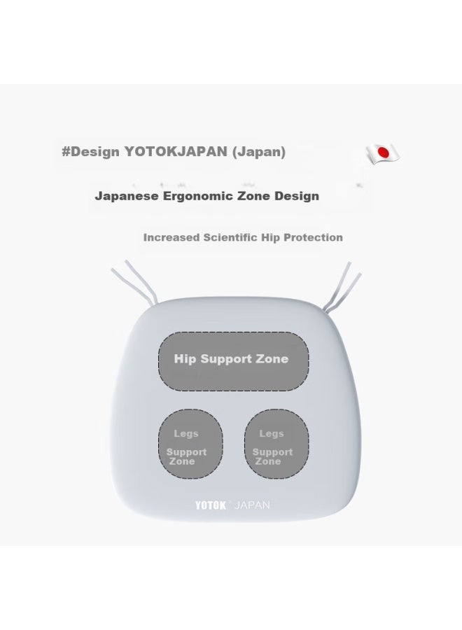 Youtengyouju Yotok (japan) Genuine Dining Chair Cushion, Anti-bottom Pain, Waist Protection, Long-sitting Memory Foam Seat Pad - Image 2