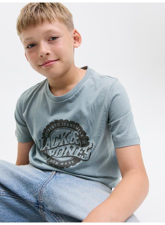 Jack & Jones Junior Youth Graphic Crew Neck T-Shirt - Image 3