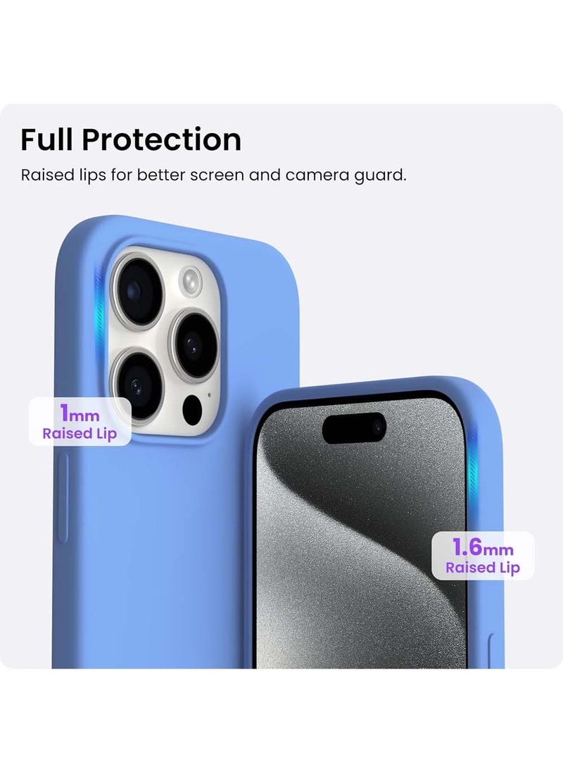 X-level iPhone 15 Pro Mobile Case Cover with Soft Liquid Silicone Protection Anti-Scratch Shockproof Accessories Slim Protective Back Cover with Comfortable Hold Touch Feeling and Anti-fingerprint  - Image 3