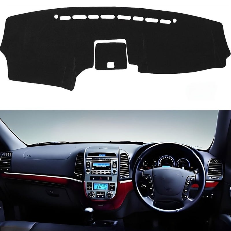 Dashboard Cover Pad Black for Hyundai Santa Fe 2012 2007 Right Drive - Image 3